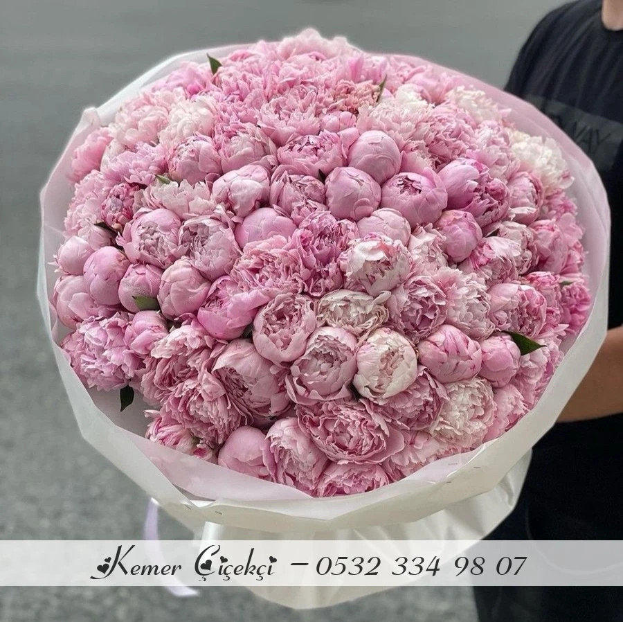 Bouquet 101 Pivoines