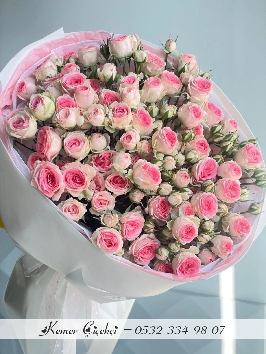 121 Adet Pembe Gül Buketi̇