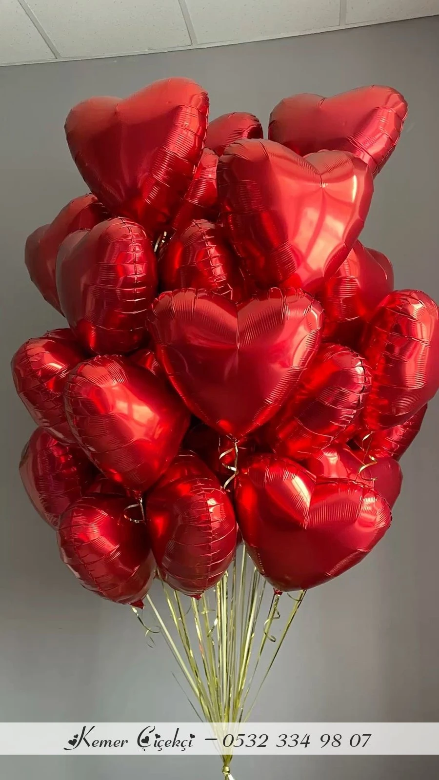 19 Adet Folyo Kalp Balon