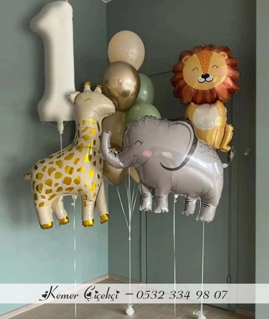 7 Klasi̇k 4 Adet Karakter Balon