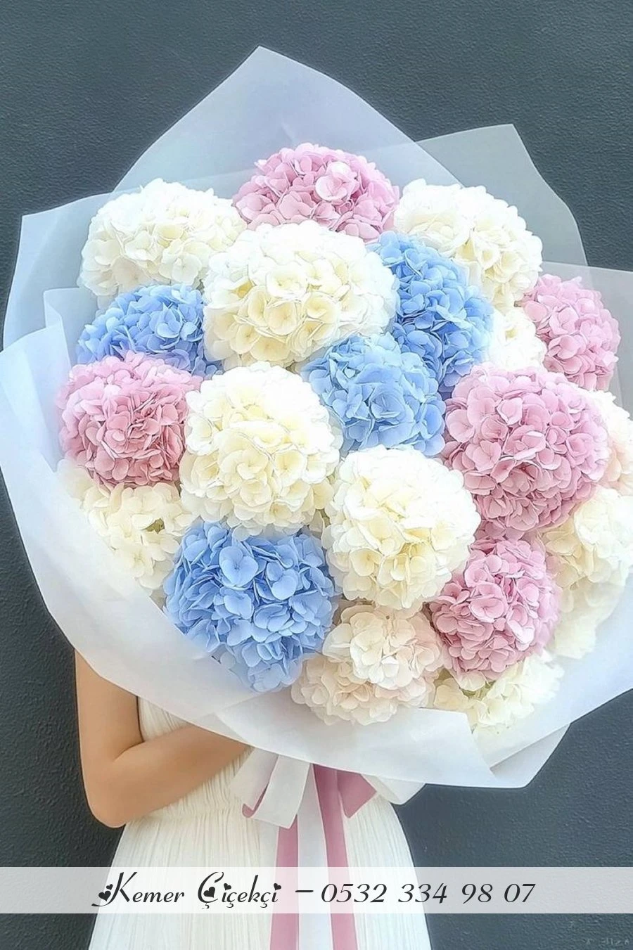 Ozel Buyuk 21 Ortanca Buketi