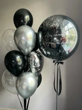 10 Adet Klasi̇k 1 Adet Folyo Ve 1 Adet Büyük Çi̇ft Balon İle Bi̇rli̇kte