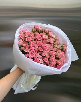 101 Adet Koyu Pembe Gül Buketi̇