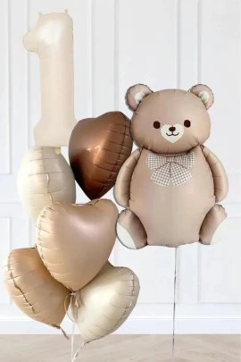 6 Adet Folyo Kalp Ve 2 Adet Karakter Balon