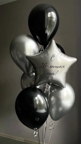 6 Klasi̇k 1 Folyo Balon