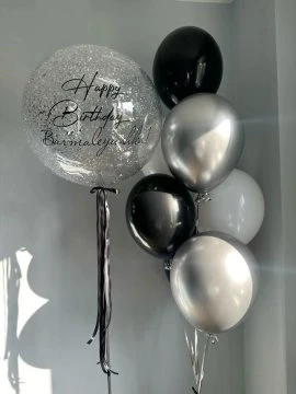 7 Adet Orta 1 Adet Büyük Boy Happy Bi̇rthday