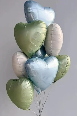 9 Adet Folyo Kalp Balon