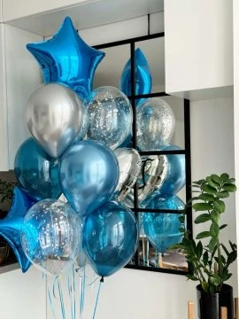 9 Adet Klasi̇k 3 Adet Folyo Balon