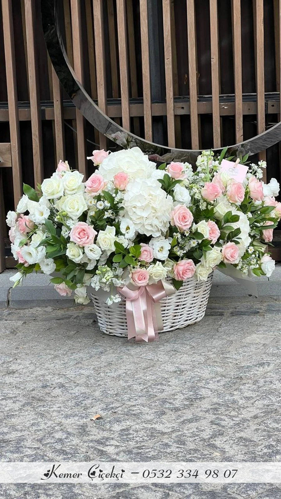 White Hydrangea With Roses